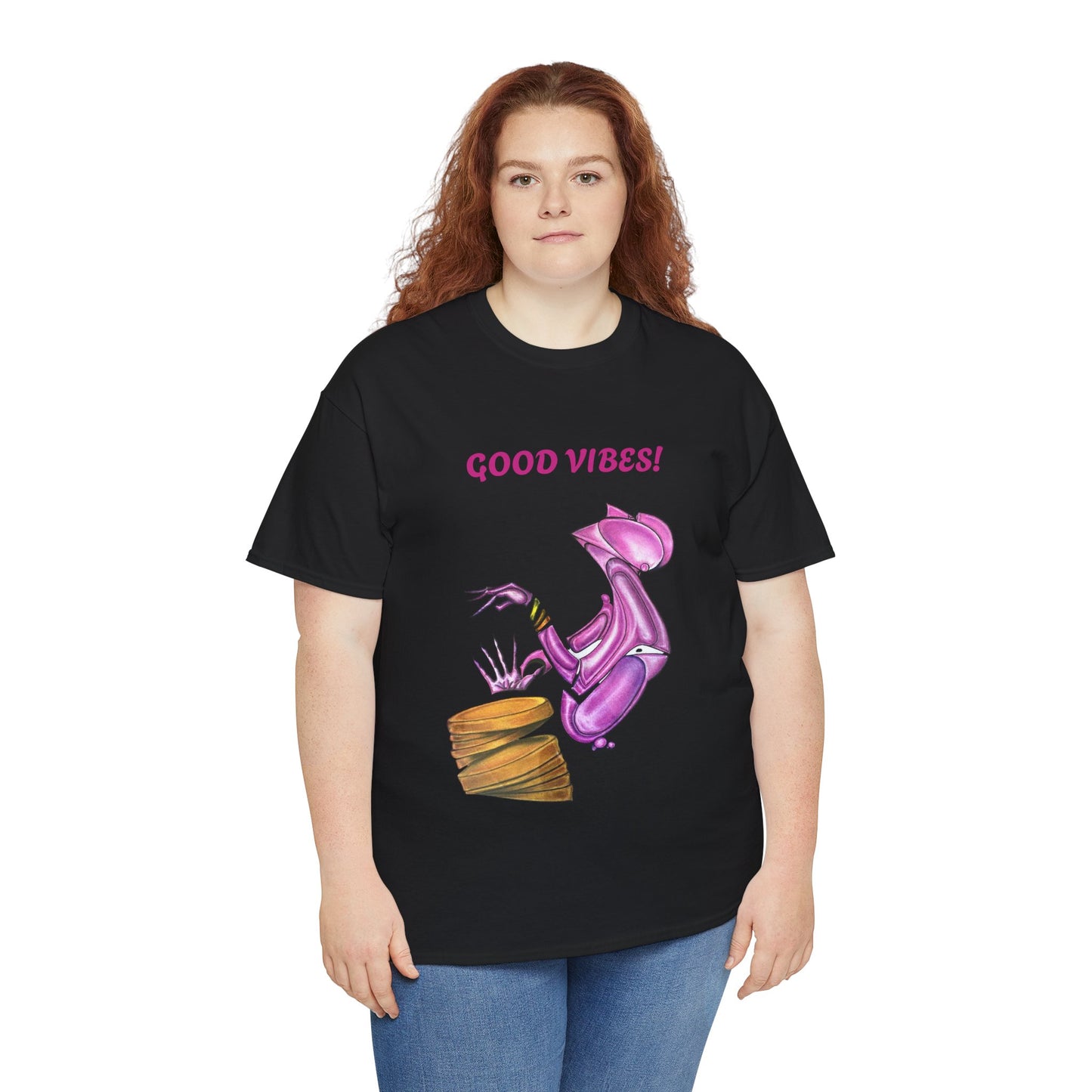 Let's Dance Unisex Heavy Cotton Tee - Fun and Vibrant Dance Shirt