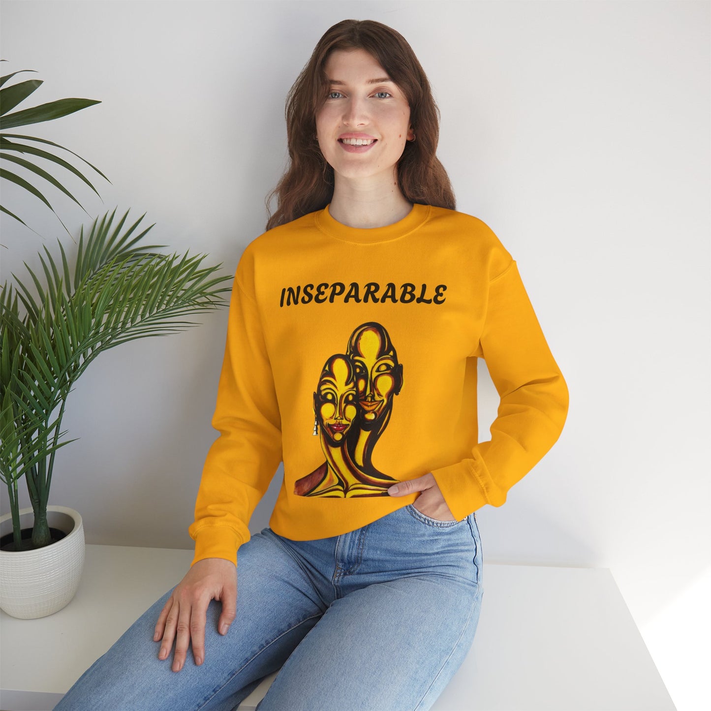 Inseparable Unisex Heavy Blend™ Crewneck Sweatshirt - Perfect Gift for Couples and Friends