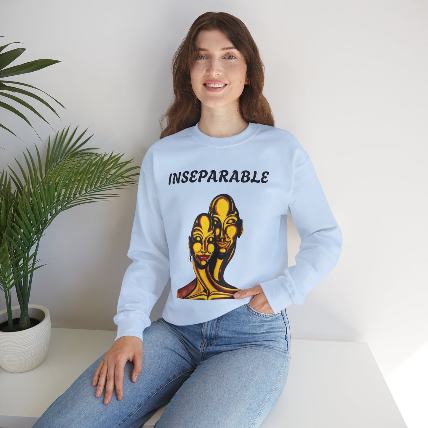 Inseparable Unisex Heavy Blend™ Crewneck Sweatshirt - Perfect Gift for Couples and Friends