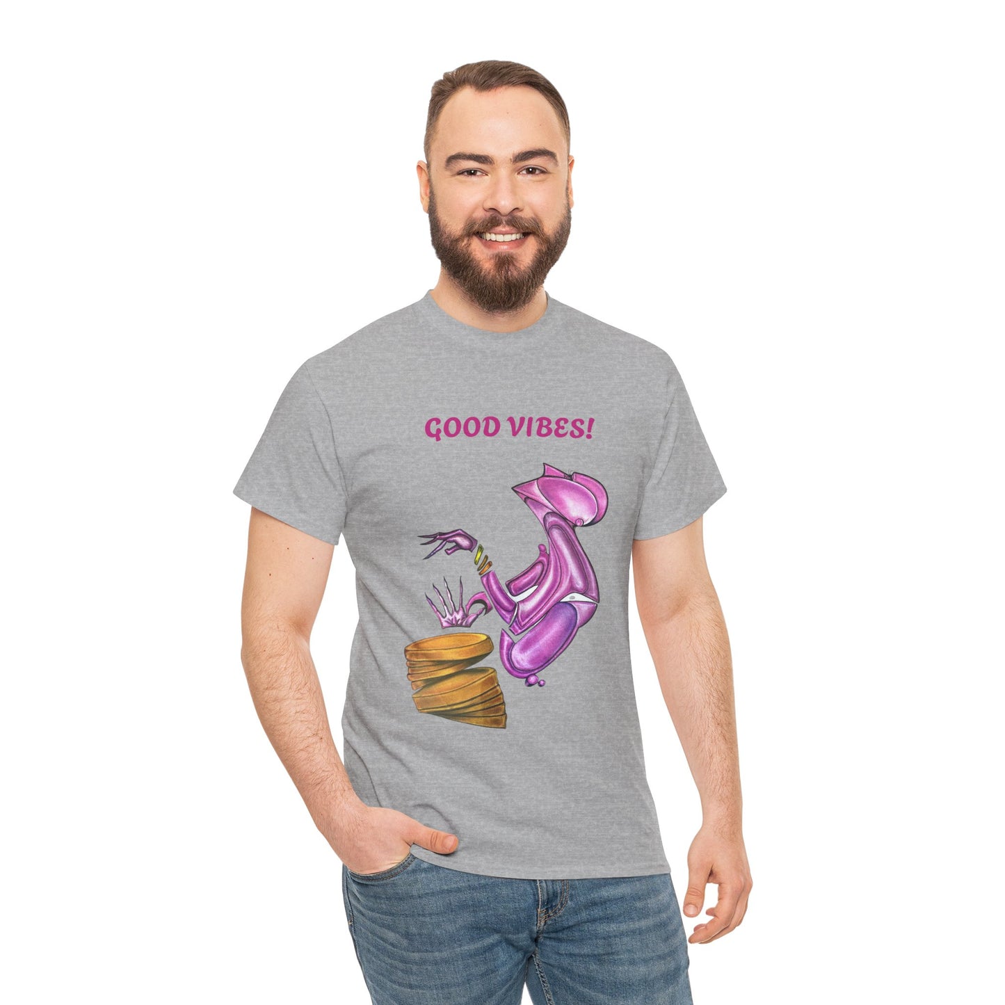 Let's Dance Unisex Heavy Cotton Tee - Fun and Vibrant Dance Shirt