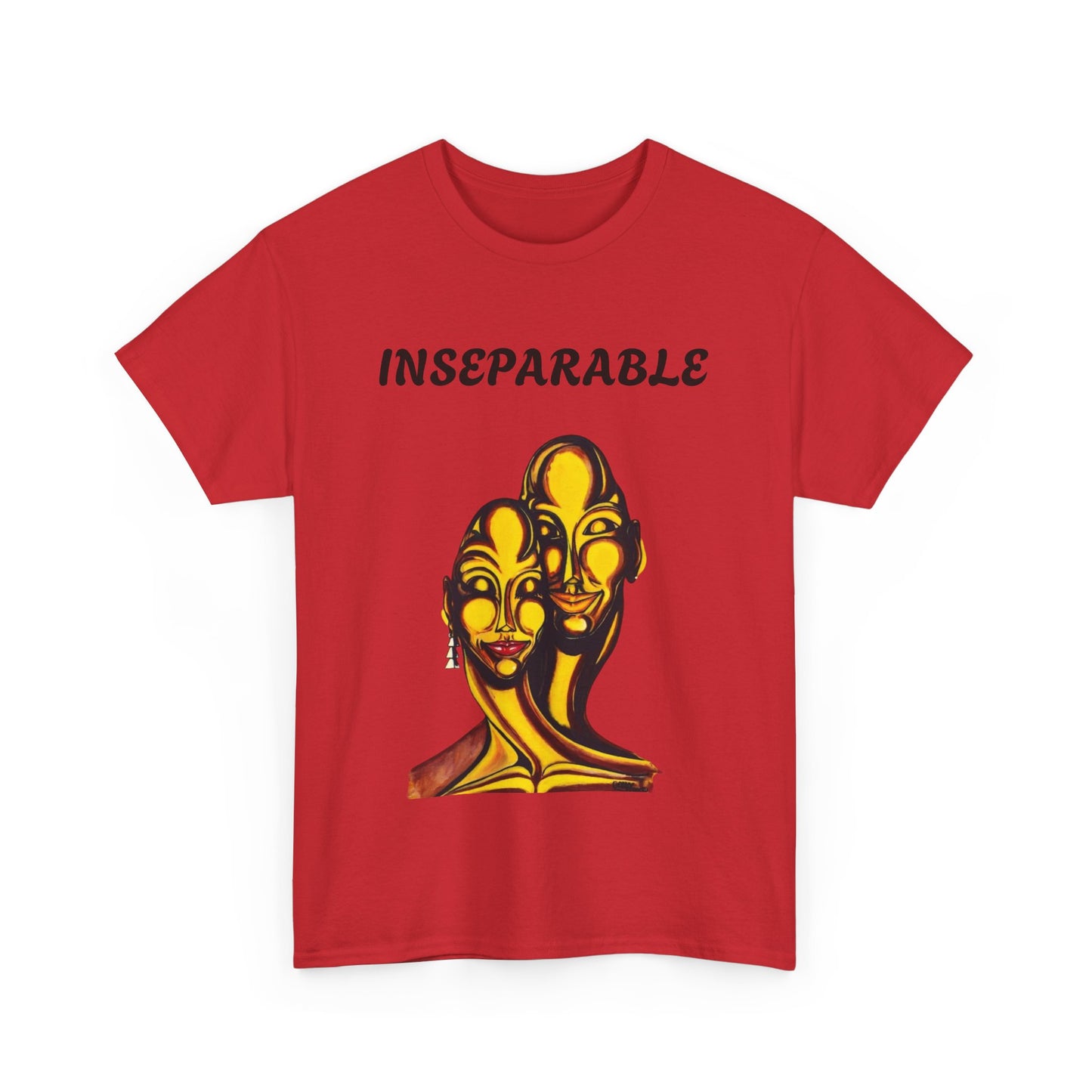 Inseparable Art Unisex Heavy Cotton Tee - Celebrate Love & Connection