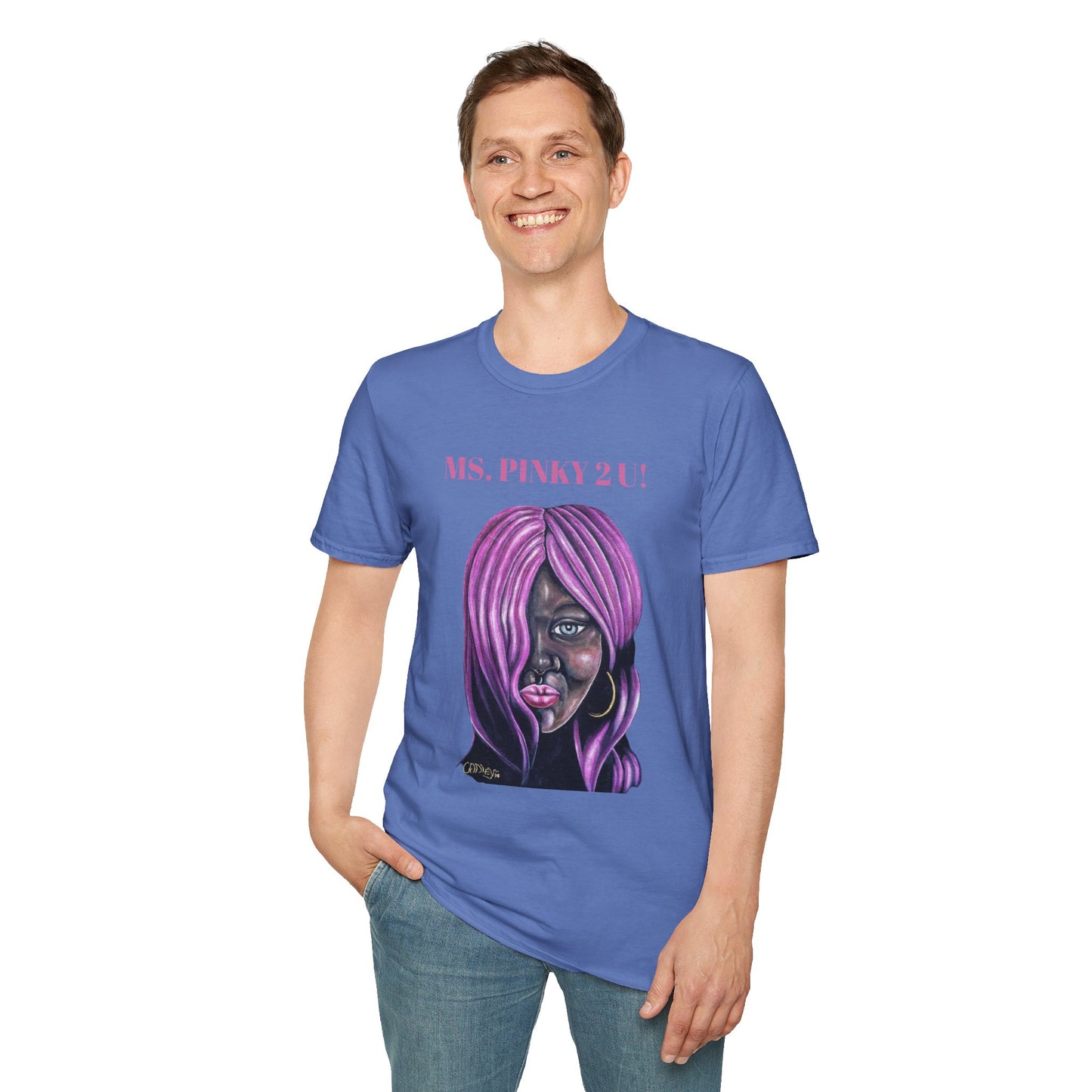 Ms. Pinky Unisex Softstyle T-Shirt - Bold Art Statement Tee