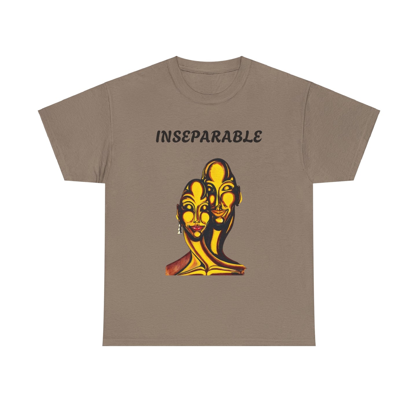 Inseparable Art Unisex Heavy Cotton Tee - Celebrate Love & Connection