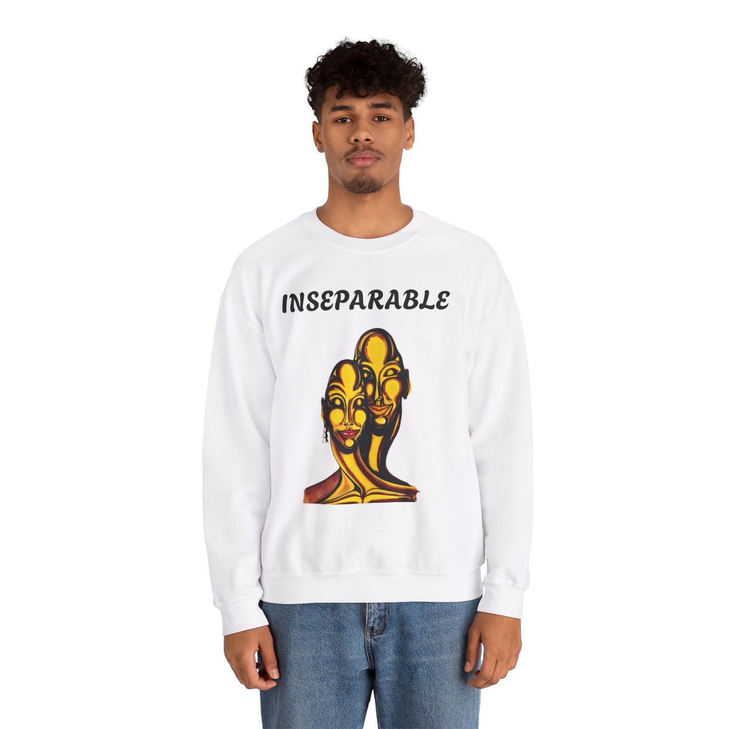 Inseparable Unisex Heavy Blend™ Crewneck Sweatshirt - Perfect Gift for Couples and Friends