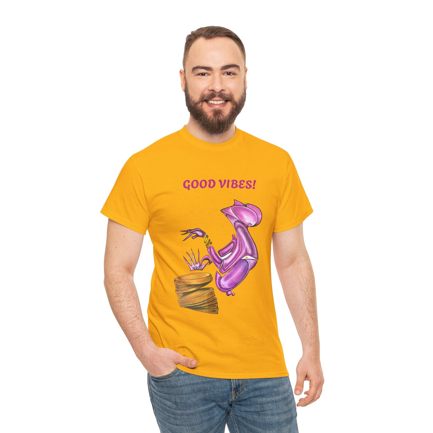 Let's Dance Unisex Heavy Cotton Tee - Fun and Vibrant Dance Shirt